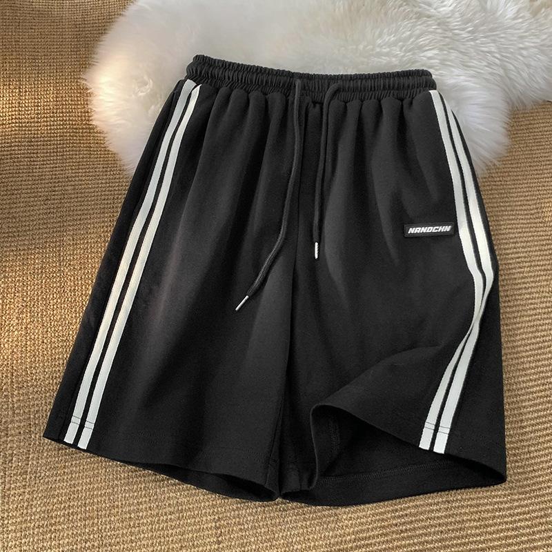 

Sports Casual Shorts Women Loose Five-point Shorts Summer Outside Fashion Shorts XS чёрный