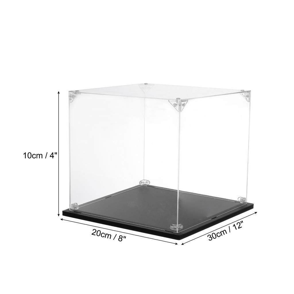 Acrylic Display Case Clear Display Box Show Case Assemble Dustproof Display Box Storage Organizer for Collectibles Action Figure