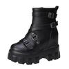 Spring, Autumn and Winter New Versatile Thick-soled Women's Belt Buckle Personalized Short Boots Martin Boots Women