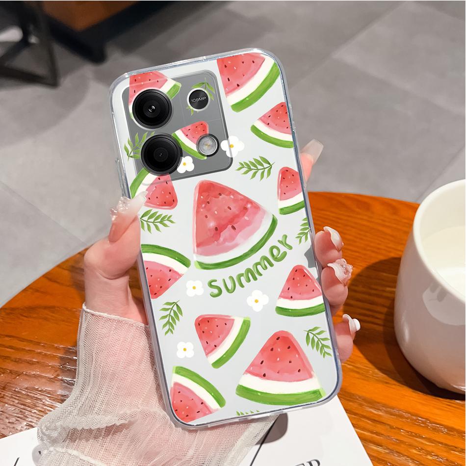 For Redmi Note 13 Pro Plus Phone Case Creative Fun Soft Slim Silicone Transparent Anti Drop Back Cover For Redmi Note13 13Pro+