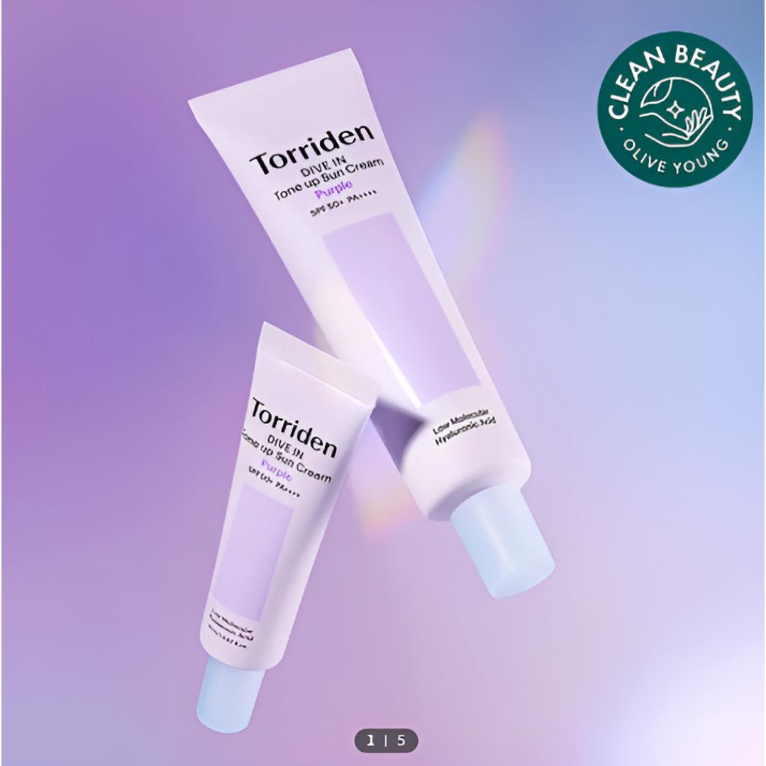 [Torriden] Dive-In Purple Tone-Up Sunscreen Set 60ml + 20ml