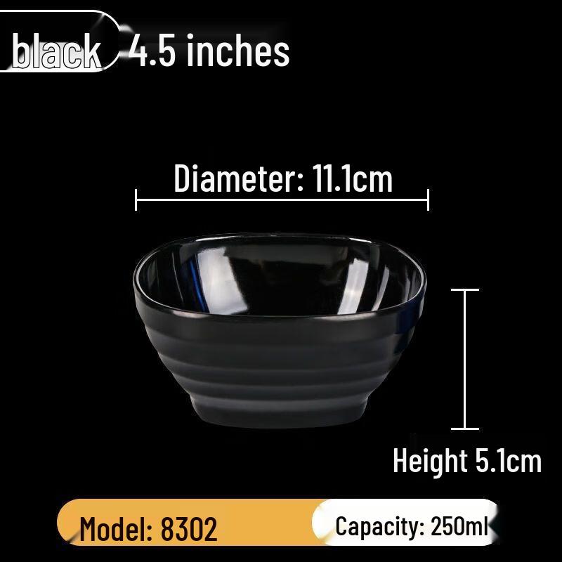 Melamine Drop-Resistant Soup & Dip Bowls (10-Pack) 4.5 inch