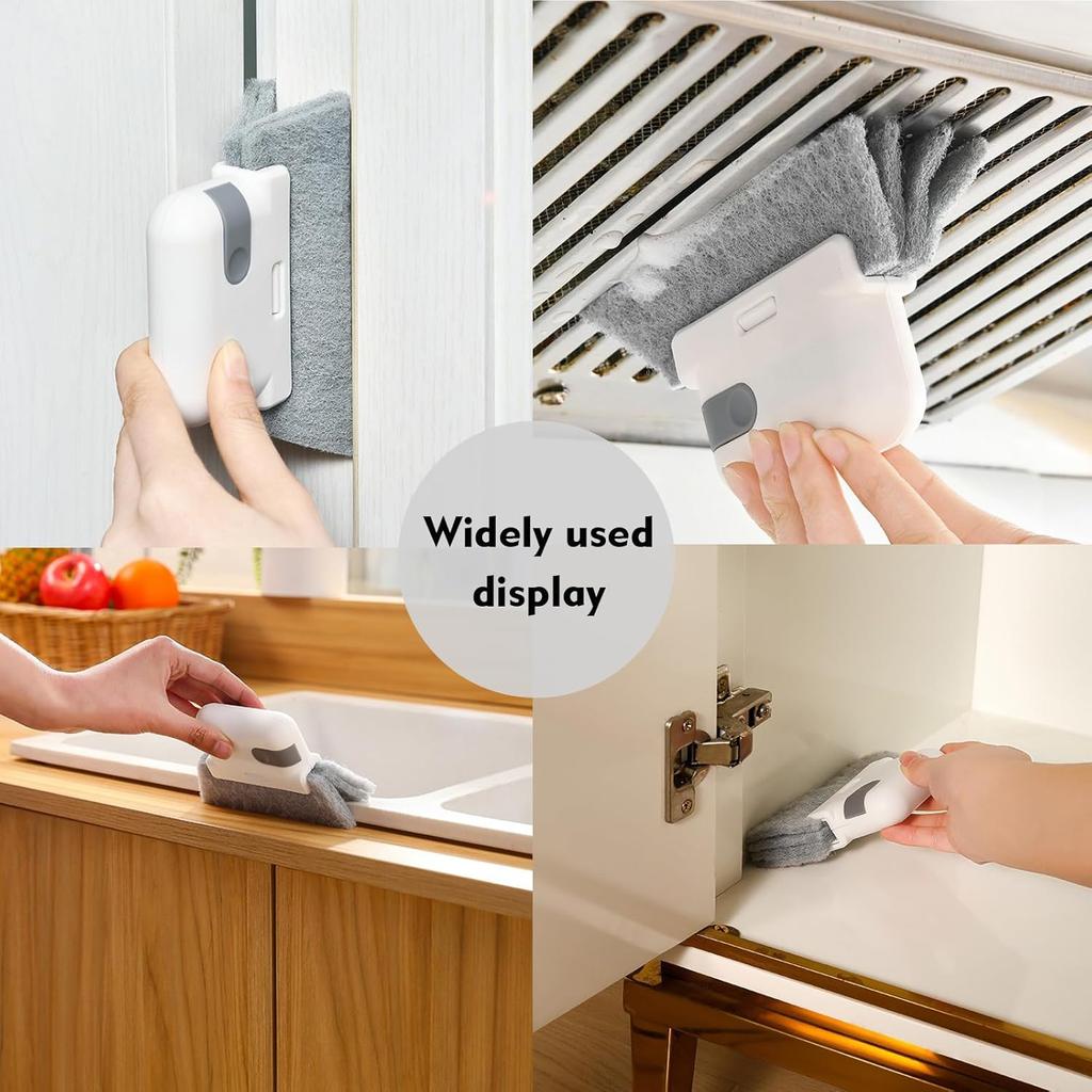 Window Cleaning Brush,Multifucation Groove Cleaning Brush For Household Use, 3 In 1 Window Sliding Door Track Cleaner, Sill, Tile Lines, Shutter, Car