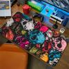 Green and Purple Skull Gaming Mouse Pad Large Mousepad XXL Table Mat Anti-slip Keyboard Rug Laptop Desk Game Office Home Writing