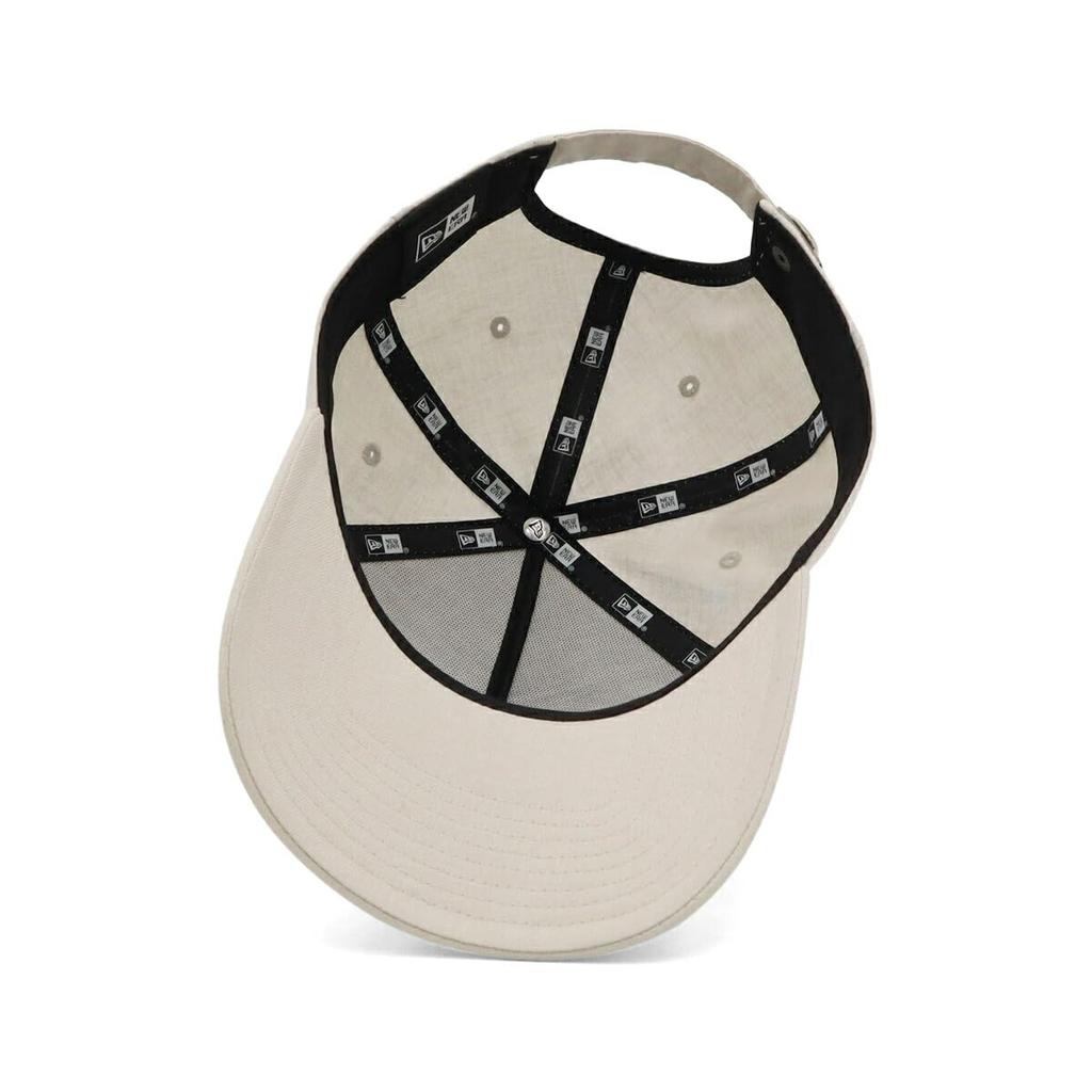 New Era 9FORTY Cap In Light Flax Cotton with Handwritten Exclusive To and 9FORTY 940 Cap with Long Visor and Perfect for Spring and Adjustable Sizes