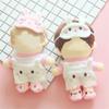 20CM Doll Clothes  Tops Cute Bear Overall Soft Eyeshade Mask Rabbit Ear Mini Shoes For Korea Idol Dolls Accessories