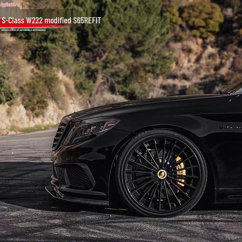 Mercedes W222 S-Class 14-17 AMG S65 Pre-Facelift Wide Body Kit: Front Bumper, Rear Bumper, Side Skirts