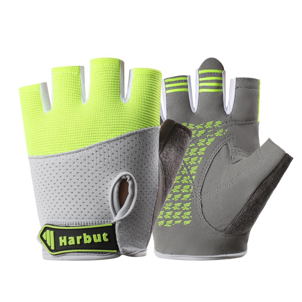 

Велоперчатки без пальцев для мужчин и женщин, дышащие, износостойкие, спортивные, против мозолей, с нескользящей ладонью и утолщенными подушечками для фитнеса L