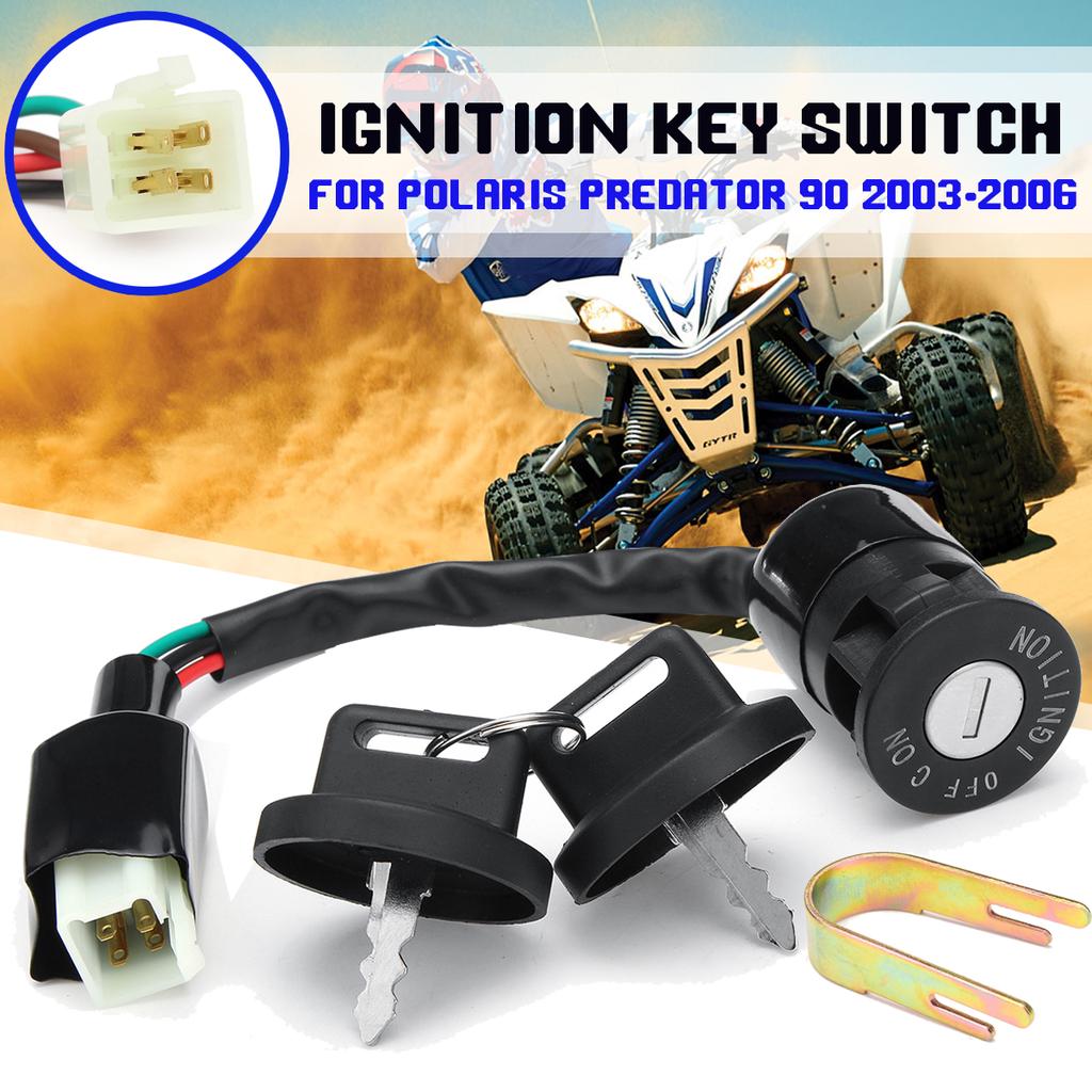Ignition Key Switch Fits Polaris Predator 500 Predator 2003 2004 2005 2006 2007 ATV