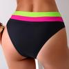 Women's Solid Color Block Bikini Bottoms