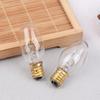 10Pcs E12 120V 7W Transparent Warm Yellow Color Tungsten Lamp Light Bulb For Decoration Salt Rangehood Refrigerator Lamp