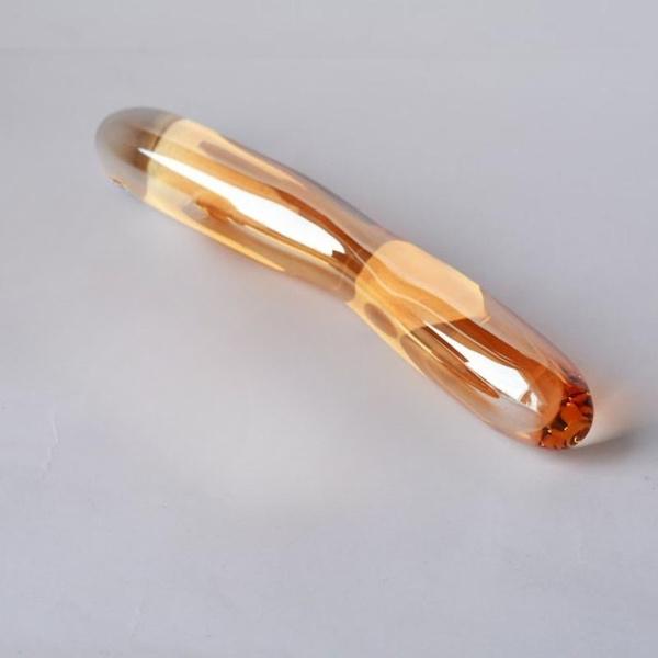 Gold Glass Wand Crystal Pyrex Crafts Jewelry Home Decoration Sex Toy