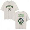 Vintage Gewassen Feid VS Ferxxo Falxo Tour 2026 Fans T-shirt Heren Dames Gotische Mode Oversized Zomer Katoenen T-shirt Streetwear
