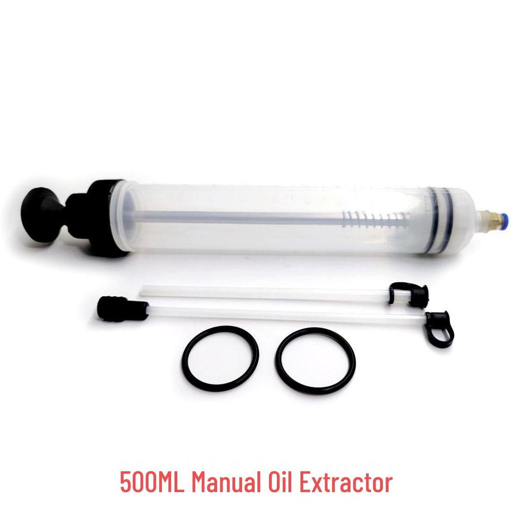 Velký manuální odsávač oleje, stříkačka, nástroj pro výměny paliva, brzdového a převodového oleje