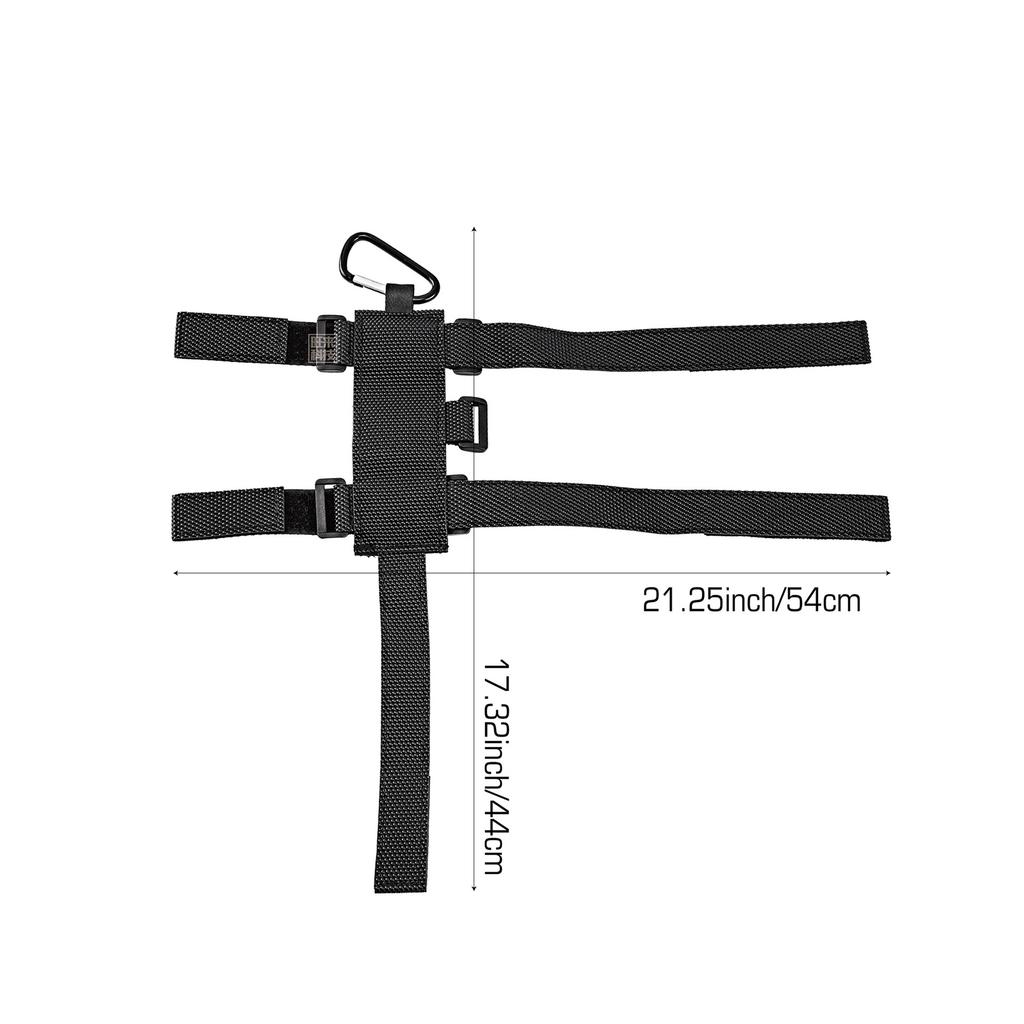 Tragbarer Fahrradlautsprecher-Montagegurt mit Karabiner Lenker-Lautsprecherhalter Fahrräder Lautsprechergurt Wasserflaschenhalter