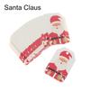 50PCS Christmas Labels Santa Claus Elk Gloves Tree Labels Xmas Decoration Hang Tags Christmas Gift Wrapping Supplies Kraft Tag