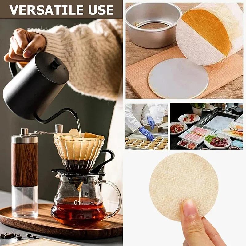 51/54/58mm Rundes Kaffeefilterpapier Moka Pot Universal Pulverschalenfilter Sekundärer Kaffeefilter 100 Stück Zellstoff Einweg