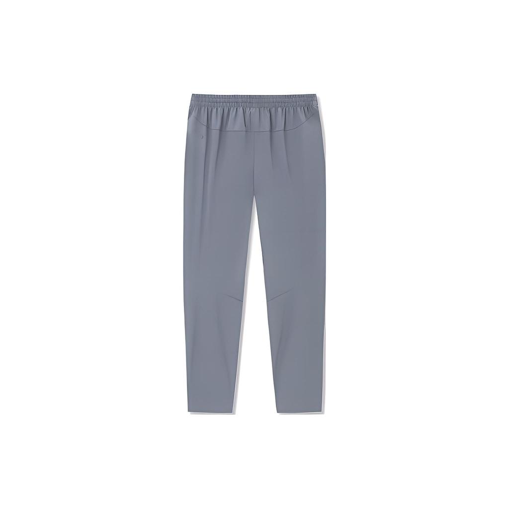 Anta Training Series Solid Color Casual Loose Knit Sports Pants Men Bottoms Gray 952335502-2
