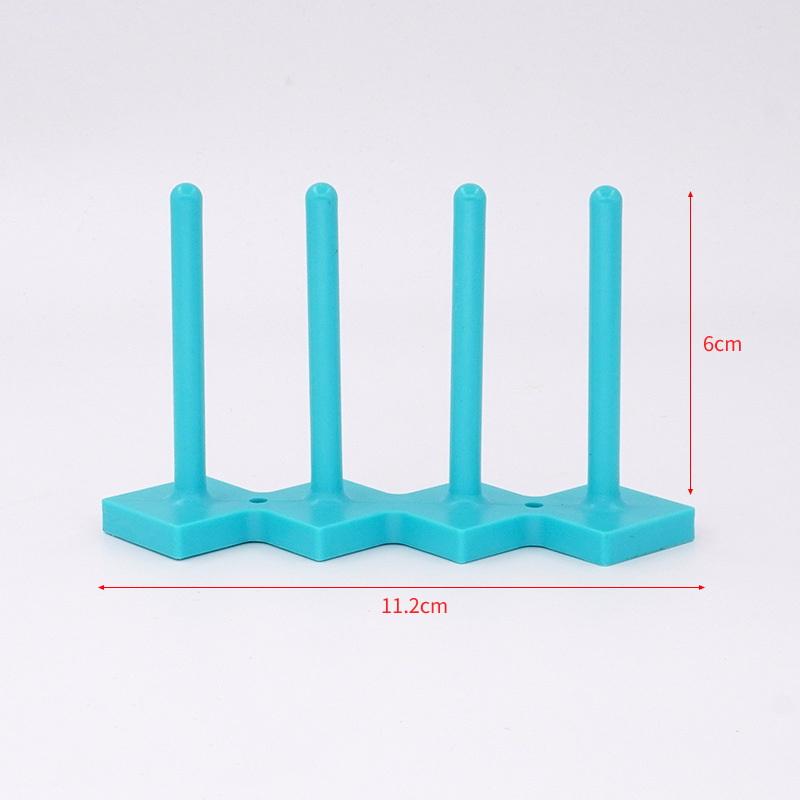 Sewing Machine Bobbin Holder With 4 Posts - Silicone Bobbin Storage Rack With Strong Magnetic Base For Organized