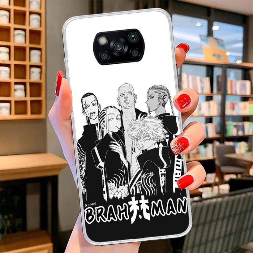 Tokyo Aevengers Black Anime Cover Phone Case For Xiaomi Poco F7 Ultra X7 X6 X5 Pro M7 Redmi 15C 15 13C 13 12C 12 10C 10 9A 9C 9T
