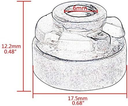2pcs/set Accessories Fender Seat Nut Bolt Compatible with Harley 1/4 Inch Silver