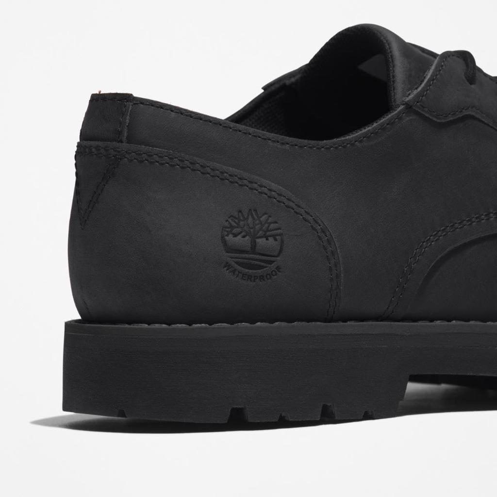 Timberland Crest Field Lace-Up Waterproof Shoes for Men, Jet Black, Size 8.0 (TB1A5MJ80151), Size 26.0cm