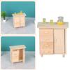 Antique 4 Drawer Miniature Chestnut Cabinet Accurate 1/12 Dollhouses Furniture For Realistic Bedroom Decors And Organizing