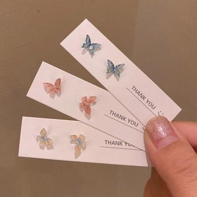 Mini Butterfly Earrings for Women Cute Stereo Ear Stud Butterflies Stud Earring Set Fashion Sweet Jewelry Accessories Girls Gift AVE