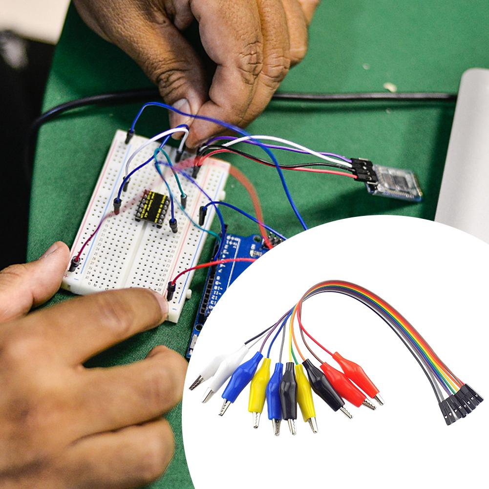 10PCS Alligator Clips Double-ended Clips Crocodile Cable 20CM 30CM Alligator Jumper Wire Test Leads Alligator Clips DuPont Wire