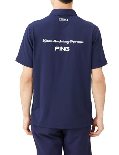 Ping Apparel Men's Short Sleeve Polo Shirt (DRYMIX: Moisture-Wicking, Quick-Drying, UV Protection) / Golf / 621-4160201 120_Navy LL