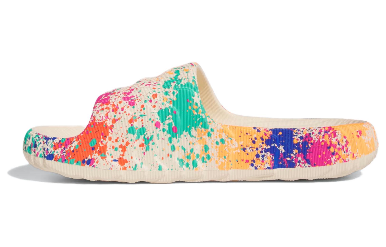 Adidas Adilette 22 Slide  Sand Strata Paint Splatter  IF1439 37
