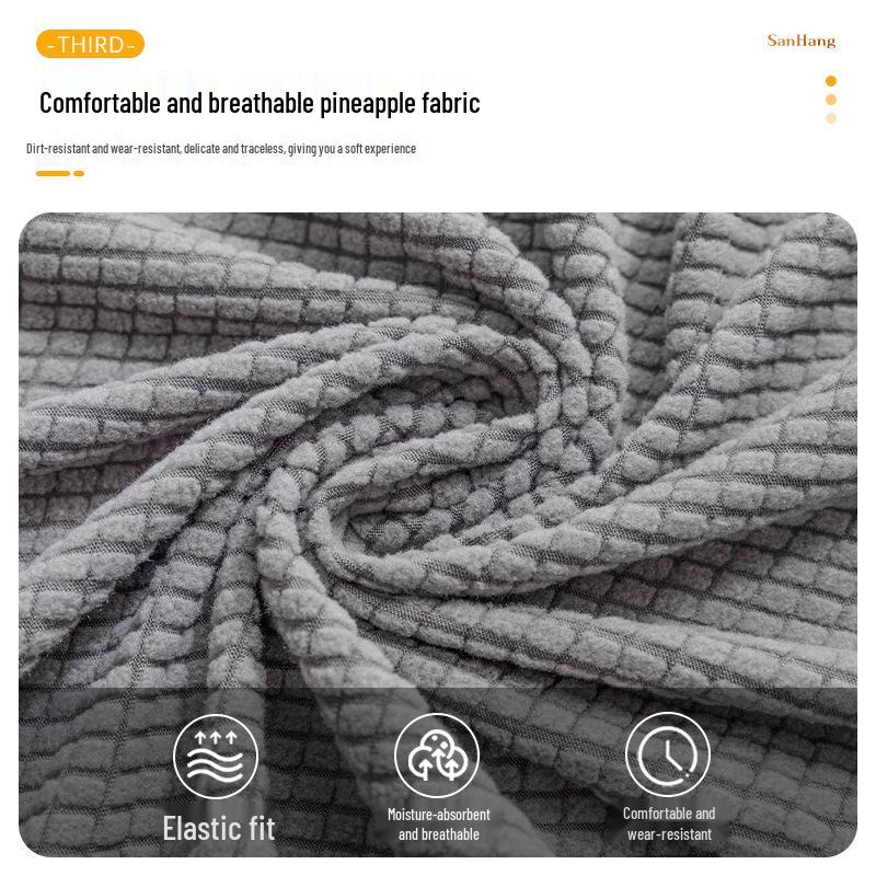 Modern Minimalist Elastic Chair Cover with Armrests - Dustproof, Wear-Resistant, Universal Fit for All Seasons