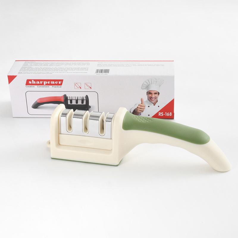 Multipurpose Handheld Kitchen Knife Sharpener with Quick 3-4 Stage Grinding