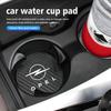 2 Stück Auto-Getränkeuntersetzer Kohlefaser Wasserbecher-Schlitz Rutschfeste Matte Flaschenmatte Für Opel Vectra Zafira Meriva Mokka Grandland Vivaro Antara