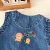 Spring 2026 Boys' Embroidered Denim Vest for Toddlers & Children