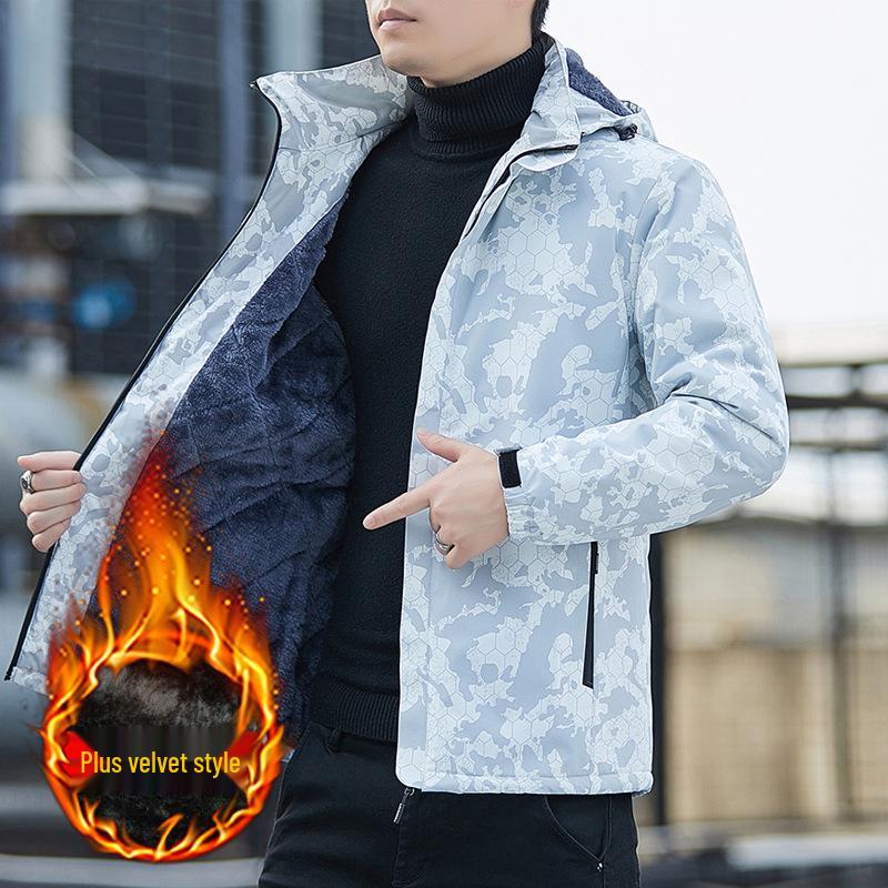 Camouflage-Windbreaker für Paare: Dünne winddichte Jacke für Damen und Herren, Frühling/Herbst 2025
