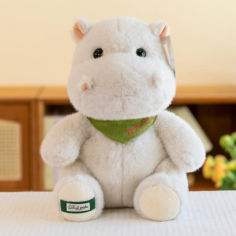 

Hippo Plush Rhinoceros Toy Stuffed Animal Doll Children Sleeping Gift Companion Hippo,25cm