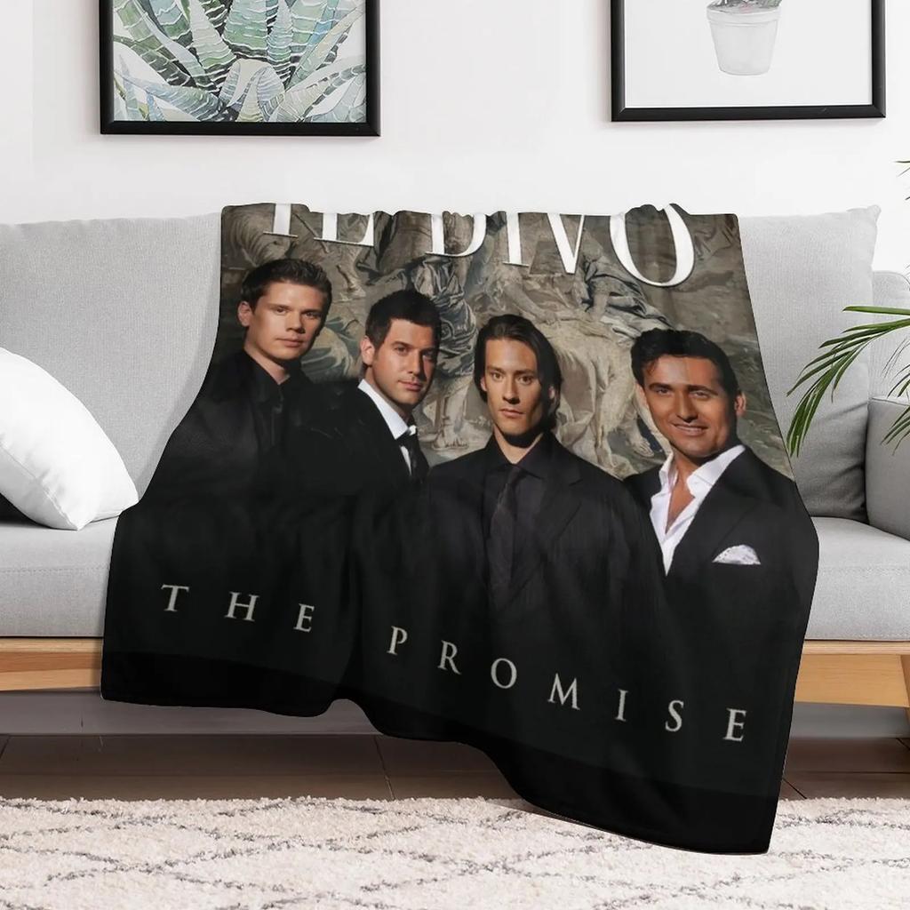 Il Divo the Promise Throw Blanket Single Bed Plaid Luxury Brand Designers Blankets