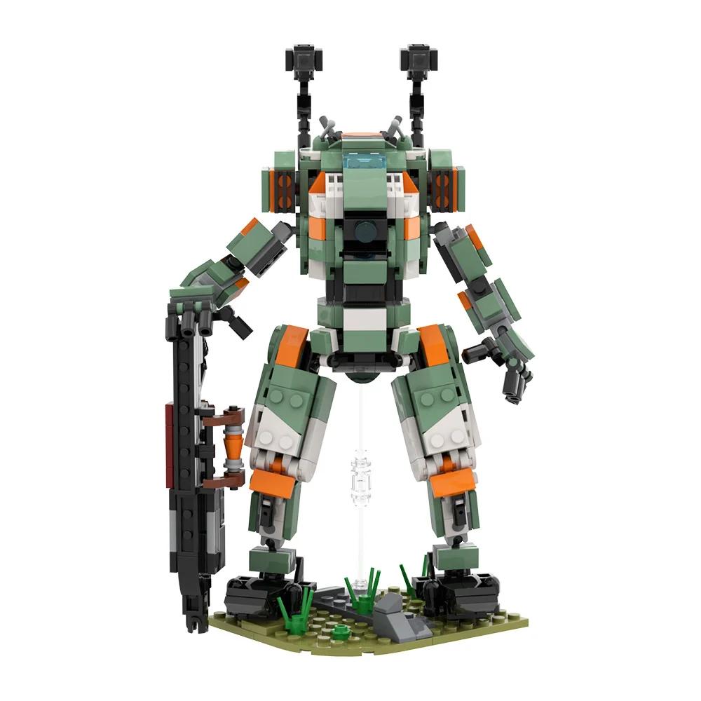 MOC Popular Games Titanfall 2 BT7274 Titan Robot Building Blocks BT7274 Titan Battle Robot Bricks Model Assemble Toys Kids Gifts