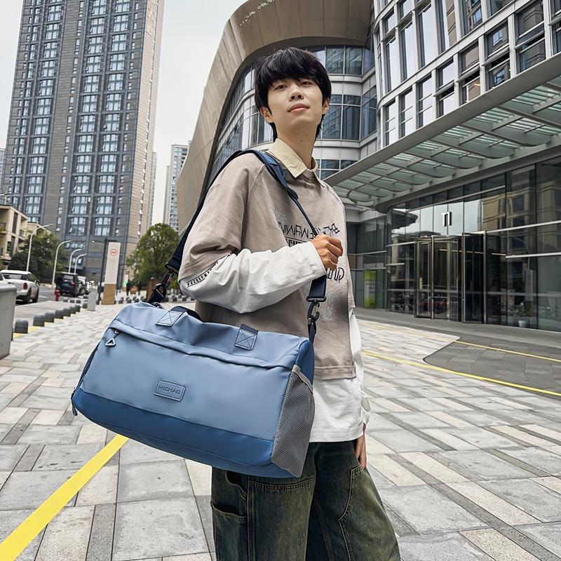 Duża pojemność torba podróżna damska torba do przechowywania suchych i mokrych rzeczy oddzielna torba bagażowa męska sportowa lekka torba fitness z oddzielonymi torbami na buty