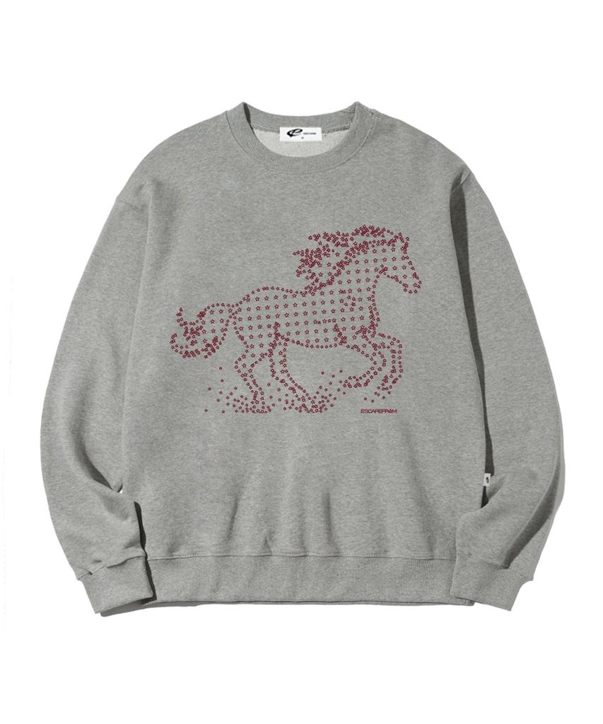ESCAPEFROM Star Horse Print Sweatshirt [3 Colors]