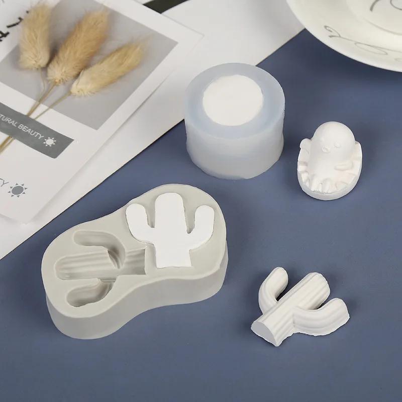 New Cactus Shaped Chocolate Molds Silicone Dessert Molds for Baking Cake Candy DIY  Christmas Kitchen Party Decoration Supplies
