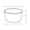 Miska Papierowa Sałatkowa Kraft 1500 Ml Śr. 185 Mm 50 Szt.