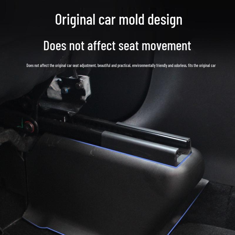 Tesla Model Y Under-Seat Full-Coverage Anti-Kick Corner Protectors (7-Piece Set) Y-Rail Anti-Scratch Guards