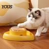 Interactive Dog Feeder Triangular Treat Dispenser, Slow Toy, Reward Cat Food Toy Training Fun Puzzle for Dogs Cats Mental Stimulation Pet