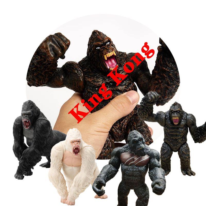 Original Bandai Shm King Kong Gorilla Model Toys Exquisite Action Figure For Childrens Gifts