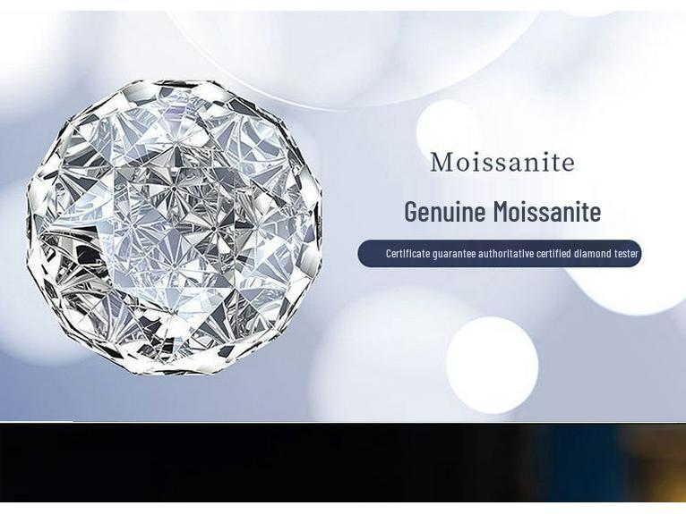 2025 High-End Europäische & Amerikanische Ovale Taubenei Moissanit Sterlingsilber Ohrstecker für Damen