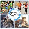 2Pcs Elastic Sport Waist Belts Race Bib Holder Adjustable Running Waistband with 6 Elastic Rings for Triathlon Cycling