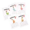 Cute Cartoon Dinosaur Keychain with POCKET HUG English Hug Card and Bag Pendant