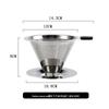 304 Stainless Steel Reusable Coffee and Tea Drip Filter Funnel